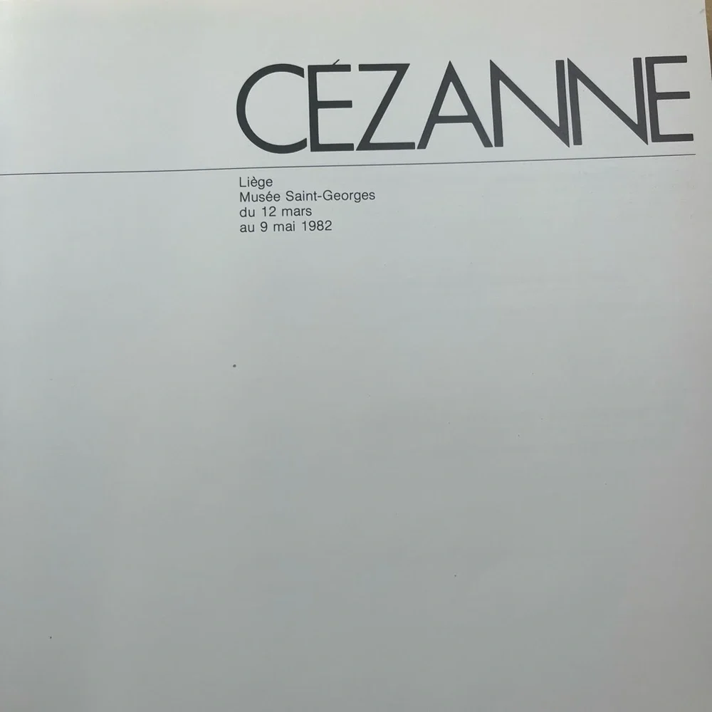 CEZANNE 1982 Impressionist Painter Art Book In French